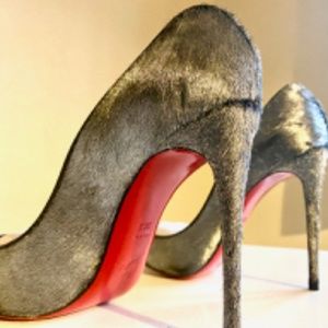 RARE Louboutin Pony Pigalle Follies (Fur origin: Italy)